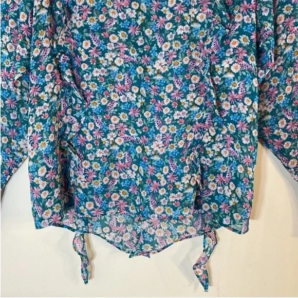 CITY CHIC Lidia Ruffle Disty Swirl Print Top. 20. NWT. - Picture 14 of 15